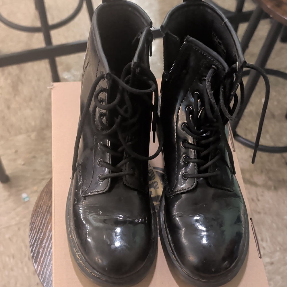 Dr. Martens Black Kids Boots